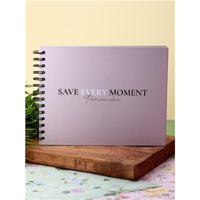 Фотоальбом "Save every moment", brown (24,5 х 19 см)