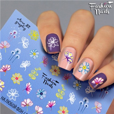 Fashion Nails, Слайдер-дизайн Aerography 32