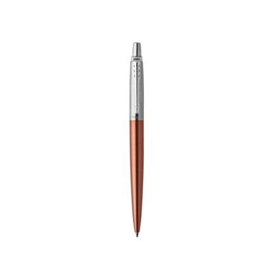 Ручка шариковая Parker Jotter Core K63 Chelsea Orange CT М 1.0 мм, корпус из нержавеющей стали, синие чернила