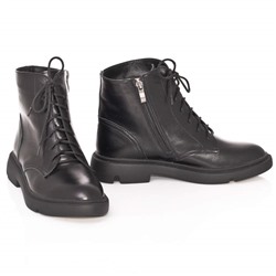 Женские кожаные ботинки DeLis DeL21215 Черный: Под заказ