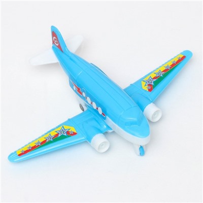 Набор детских игрушек "Самолет" 2 шт, пластик, 11 х 15 х 4 см, микс