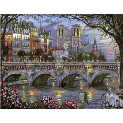 Картина по номерам 40х50 - Парижский мост