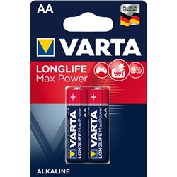 Батарейки Varta Longlife Max Power АА алкалиновые, 2шт