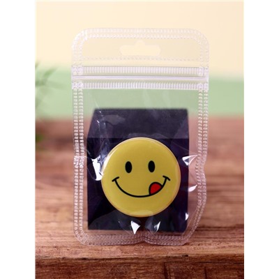 Попсокет "Smiley", yellow