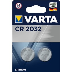 Батарейки Varta CR2032 литиевые, 2шт