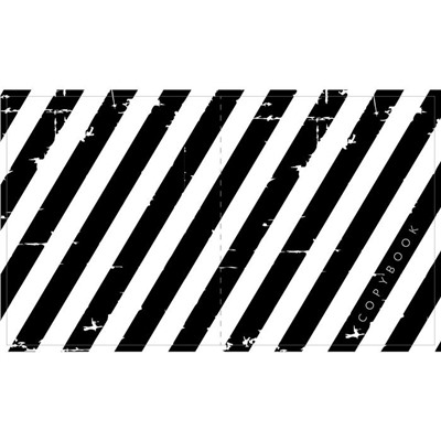 Тетрадь 96 листов в клетку Calligrata Black and White, обложка мелованный картон, блок офсет, МИКС