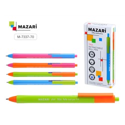 Ручка шариковая автоматическая Mazari TRIA синяя 1 mm M-7337-70/48/Китай