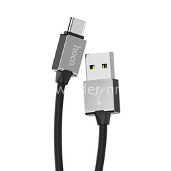 USB кабель для USB Type-C 1.2м HOCO U49 (черный)