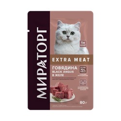 Корм конс.Extra Meat д/стерилиз.кошек говядина в желе 0,08кг.1/24 к.1010020557