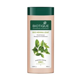 Biotique Bio Henna Leaf Fresh Texture Shampoo & Conditioner 180ml / Био Шампунь и Кондиционер с Листьями Хны 180мл