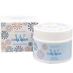 Крем для лица осветляющий с морским коллагеном W Collagen Pure shining cream (label), Enough, 50 мл