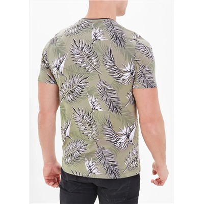 Big & Tall Leaf Print T-Shirt