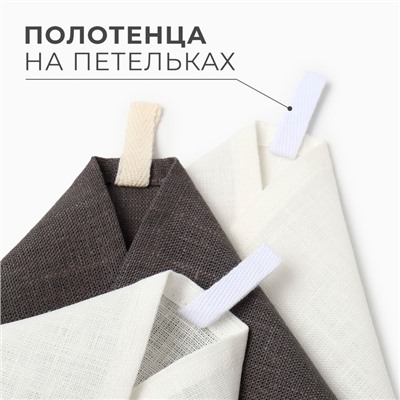 Набор полотенец кух. Этель Кitchen linen 40х70-3шт, 100% лён