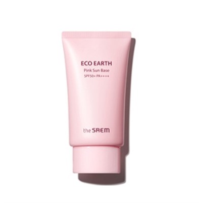 The Saem Eco Earth Розовая солнцезащитная база SPF50+ PA++++