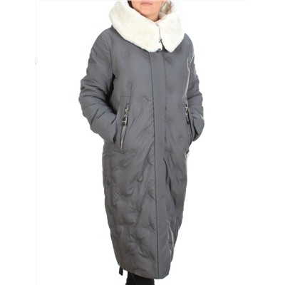 2277 DARK GRAY Пальто зимнее женское VISDEER (200 гр. тинсулейт) размер 52