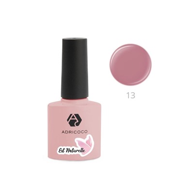 ADRICOCO Гель-лак для ногтей / Est Naturelle №13, камуфлирующий карамельно-розовый, 8 мл