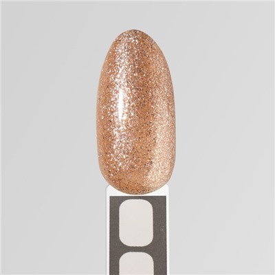 Гель лак для ногтей, «CHROME», шиммерный, 3-х фазный, 8мл, LED/UV, цвет шампань (018)