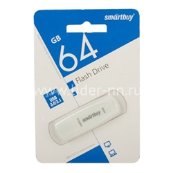USB Flash  64GB SmartBuy Scout белый 3.0/3.1
