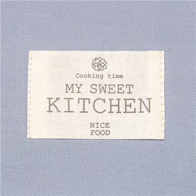 Полотенце Этель Kitchen 40х70 см, цв.серый, 100% хл, саржа 220 г/м2