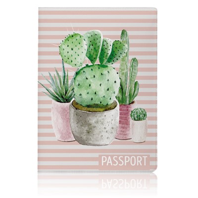 ОБЛОЖКА ДЛЯ ПАСПОРТА Cactus