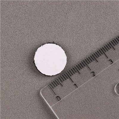 Липучка на клеевой основе «Круг», набор 55 шт., размер 1 шт: 1,5 см, цвет чёрный