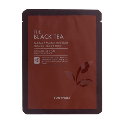 TONY MOLY The Black Tea Питательно-увлажняющая тканевая маска