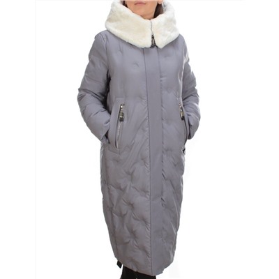 2277 GRAY Пальто зимнее женское VISDEER (200 гр. тинсулейт) размер 48