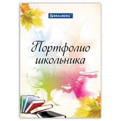 Листы-вкладыши для портфолио ШКОЛЬНИКА, 30 разделов, 32 листа, "Моё портфолио", BRAUBERG, 127550