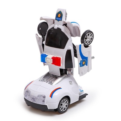 Робот радиоуправляемый «Полицейский», трансформируется, световые и звуковые эффекты, уценка