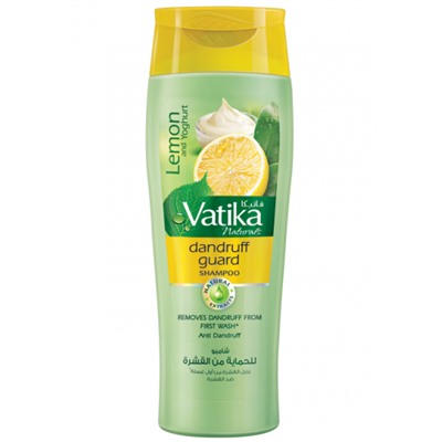Dabur Vatika Naturals Lemon and Yoghurt Dandruff Guard Shampoo 200ml / Шампунь для Волос Против Перхоти Лимон и Йогурт 200мл