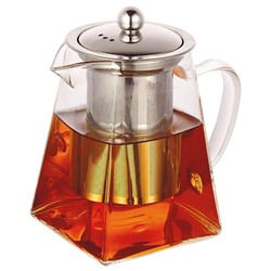 Заварочный чайник Zeidan Z-4433 боросиликатного стекло 1000мл можно использовать на плите (12)  оптом