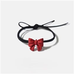 Резинка для волос GIRLY "Bow", red