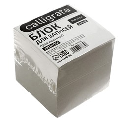 Блок бумаги д/записей на склейке 9*9*9 Calligrata белый, 55г/м2, белиз 70-80%