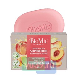 BioMio BIO-SOAP Мыло туалетное Персик и ши, 90 гр.