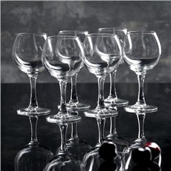 Набор стеклянных бокалов для вина «Французский ресторанчик», 210 мл, 6 шт