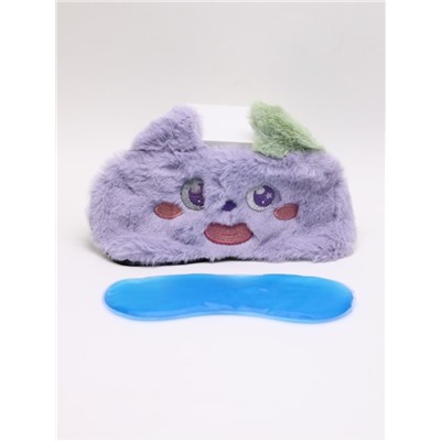 Маска для сна гелевая "Fluffy monster", purple