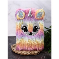 Блокнот плюшевый «Rainbow lama», 21,5х14,5 см, плотность 80 гр.