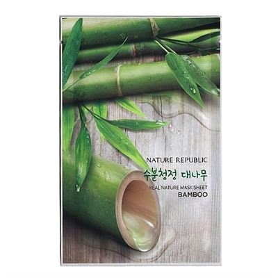 NATURE REPUBLIC Real Natura Тканевая маска с экстрактом бамбука (1 шт)