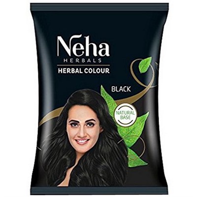 Neha Herbals Herbal Colour Black 20g / Травяной Цвет Краска для Волос (Черный) 20г