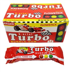 Жевательная резинка Turbo Светофор с фруктово-ягодным вкусом 16,5гр (12шт в блоке)