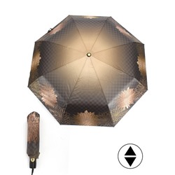 Зонт женский ТриСлона-L 3826 А,  R=58см,  суперавт;  8спиц,  3слож,  "Эпонж",  набивной,  бежевый 256249