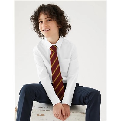 2pk Boys' Cotton Slim Fit School Shirts (2-18 Yrs)