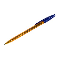 Ручка шариковая ErichKrause R-301 AMBER синяя корпус прозр оранж 0,7мм 31058/50/Китай