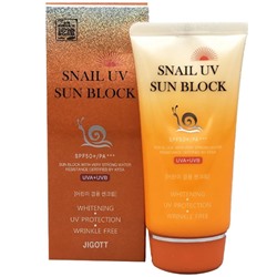 Крем солнцезащитный SNAIL UV SUN BLOCK CREAM SPF50 PA+++, JIGOTT, 70 мл