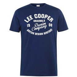 Lee Cooper, Cooper Logo T Shirt Mens