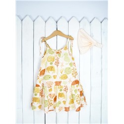 Комплект для девочки Baby Boom КД366/1-К Риф платье + косынка
