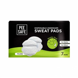 Одноразовые прокладки против пота сгибаемые (7 пар), Disposable Underarm Sweat Pads Folded, произв. Pee Safe