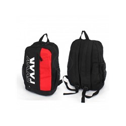 Рюкзак жен текстиль MC-S 004,  1отд,  1внутр+3внеш/карм,  черный/красный 240050