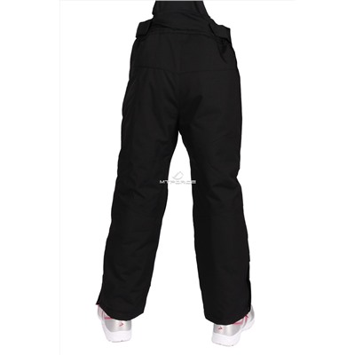 Подростковые для девочки зимние горнолыжные брюки черного цвета 816Ch