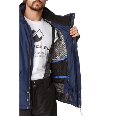 Мужская зимняя горнолыжная куртка темно-синего цвета 1788TS